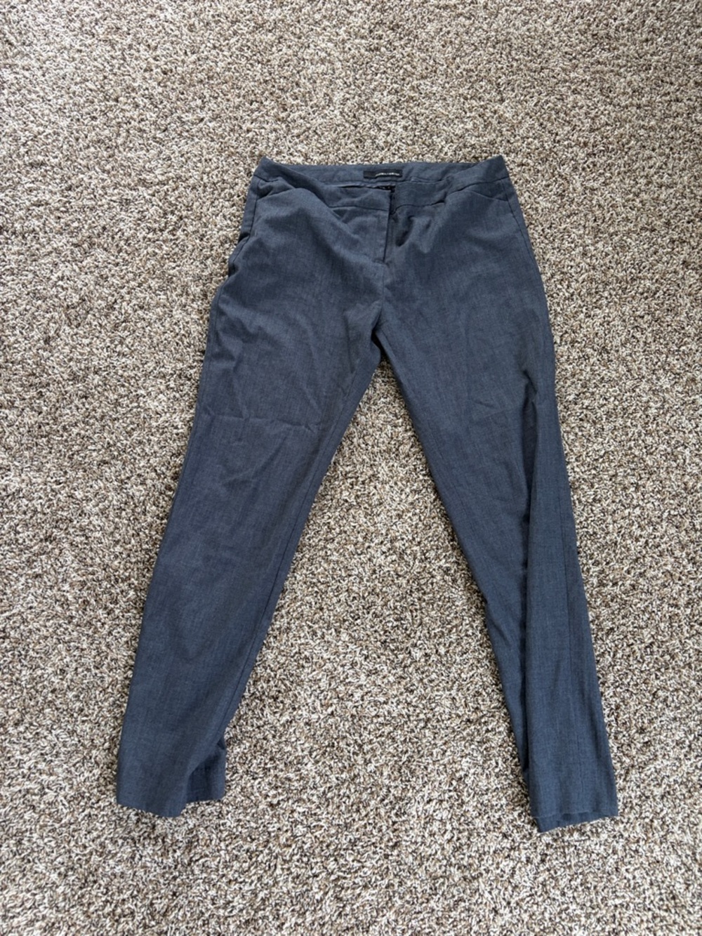 Amanda & Chelsea Heathered Charcoal Slim Dress Pants